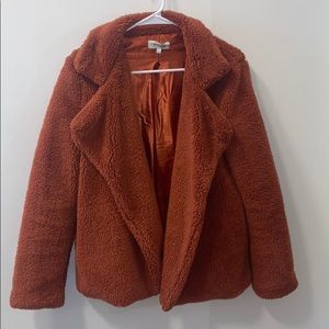Burnt orange Sherpa jacket